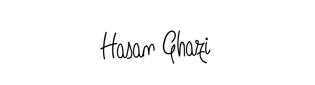 Create a beautiful signature design for name Hasan Ghazi. With this signature (Angelique-Rose-font-FFP) fonts, you can make a handwritten signature for free. Hasan Ghazi signature style 5 images and pictures png