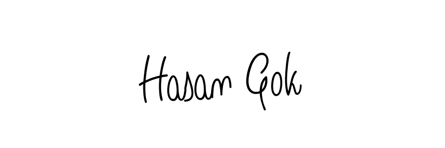 Hasan Gok stylish signature style. Best Handwritten Sign (Angelique-Rose-font-FFP) for my name. Handwritten Signature Collection Ideas for my name Hasan Gok. Hasan Gok signature style 5 images and pictures png