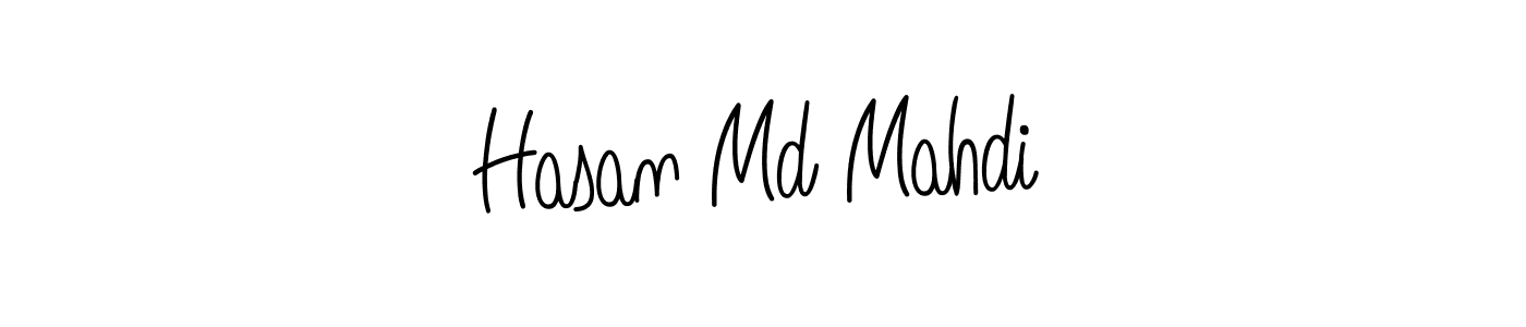 You should practise on your own different ways (Angelique-Rose-font-FFP) to write your name (Hasan Md Mahdi) in signature. don't let someone else do it for you. Hasan Md Mahdi signature style 5 images and pictures png