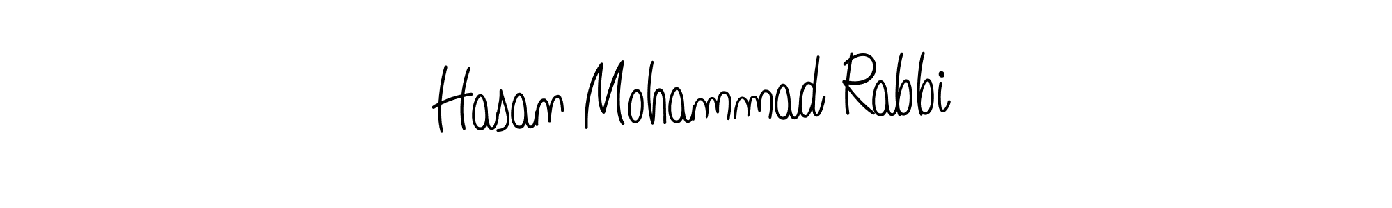 Make a beautiful signature design for name Hasan Mohammad Rabbi. With this signature (Angelique-Rose-font-FFP) style, you can create a handwritten signature for free. Hasan Mohammad Rabbi signature style 5 images and pictures png