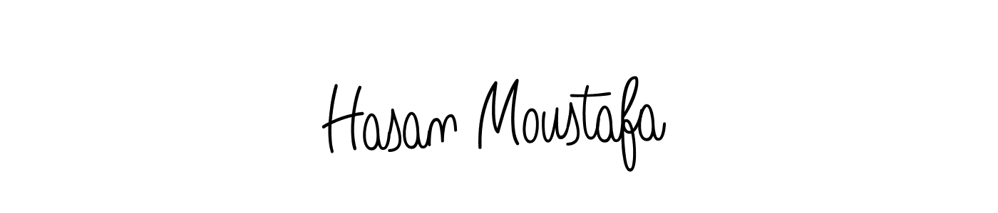 Also we have Hasan Moustafa name is the best signature style. Create professional handwritten signature collection using Angelique-Rose-font-FFP autograph style. Hasan Moustafa signature style 5 images and pictures png