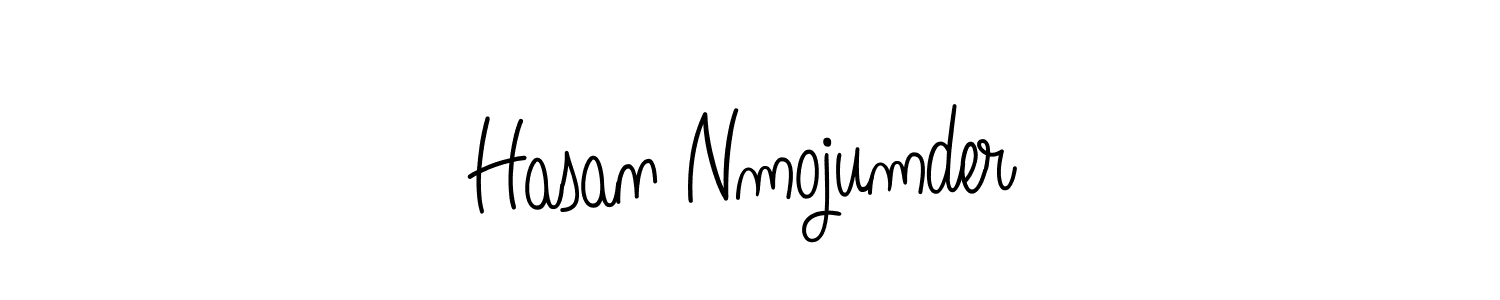 Use a signature maker to create a handwritten signature online. With this signature software, you can design (Angelique-Rose-font-FFP) your own signature for name Hasan Nmojumder. Hasan Nmojumder signature style 5 images and pictures png