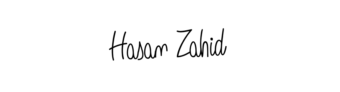 How to make Hasan Zahid name signature. Use Angelique-Rose-font-FFP style for creating short signs online. This is the latest handwritten sign. Hasan Zahid signature style 5 images and pictures png