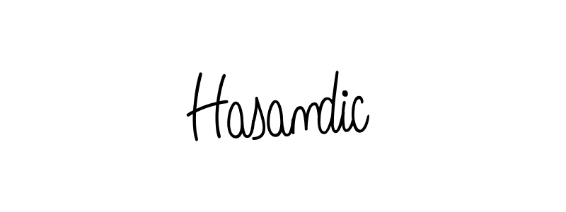 The best way (Angelique-Rose-font-FFP) to make a short signature is to pick only two or three words in your name. The name Hasandic include a total of six letters. For converting this name. Hasandic signature style 5 images and pictures png