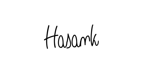 Use a signature maker to create a handwritten signature online. With this signature software, you can design (Angelique-Rose-font-FFP) your own signature for name Hasank. Hasank signature style 5 images and pictures png