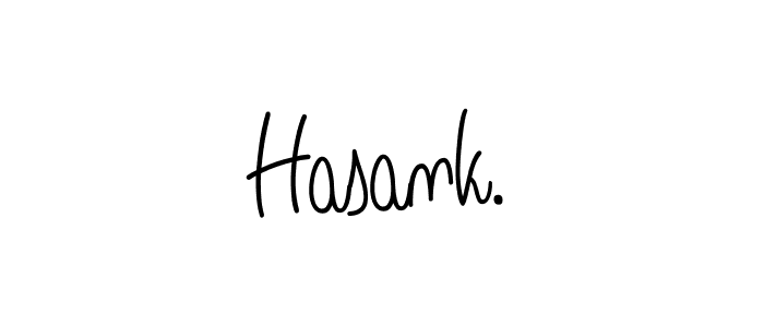 How to make Hasank. name signature. Use Angelique-Rose-font-FFP style for creating short signs online. This is the latest handwritten sign. Hasank. signature style 5 images and pictures png