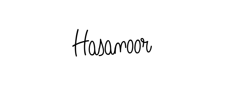 Design your own signature with our free online signature maker. With this signature software, you can create a handwritten (Angelique-Rose-font-FFP) signature for name Hasanoor. Hasanoor signature style 5 images and pictures png