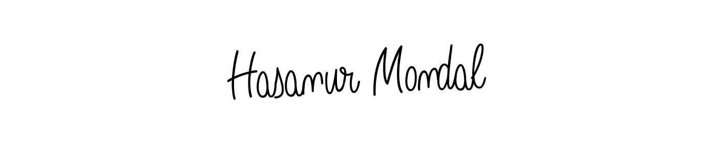 Use a signature maker to create a handwritten signature online. With this signature software, you can design (Angelique-Rose-font-FFP) your own signature for name Hasanur Mondal. Hasanur Mondal signature style 5 images and pictures png