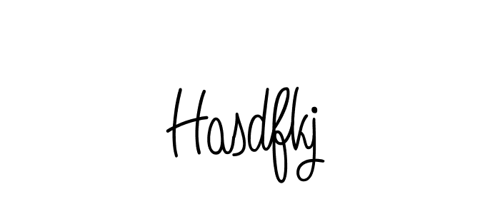 Make a beautiful signature design for name Hasdfkj. With this signature (Angelique-Rose-font-FFP) style, you can create a handwritten signature for free. Hasdfkj signature style 5 images and pictures png