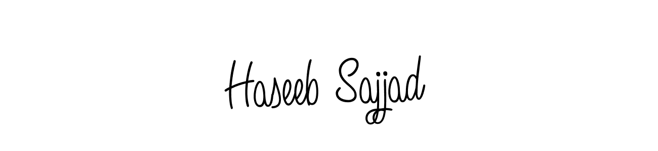 Also we have Haseeb Sajjad name is the best signature style. Create professional handwritten signature collection using Angelique-Rose-font-FFP autograph style. Haseeb Sajjad signature style 5 images and pictures png