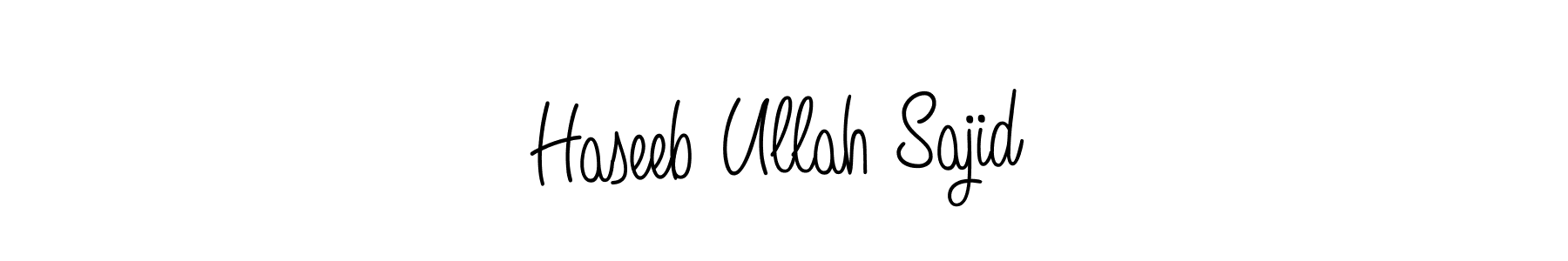 Haseeb Ullah Sajid stylish signature style. Best Handwritten Sign (Angelique-Rose-font-FFP) for my name. Handwritten Signature Collection Ideas for my name Haseeb Ullah Sajid. Haseeb Ullah Sajid signature style 5 images and pictures png