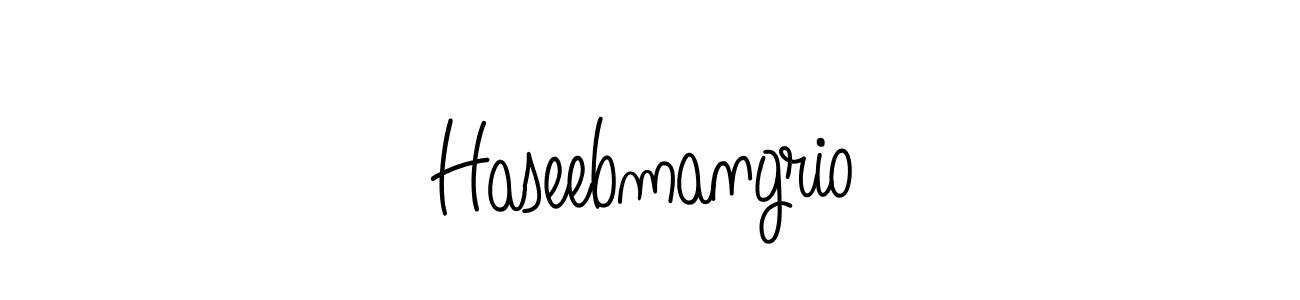 Once you've used our free online signature maker to create your best signature Angelique-Rose-font-FFP style, it's time to enjoy all of the benefits that Haseebmangrio name signing documents. Haseebmangrio signature style 5 images and pictures png