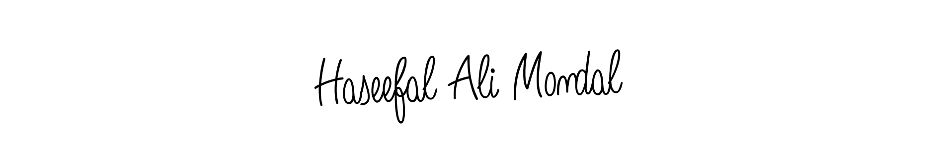 Also we have Haseefal Ali Mondal name is the best signature style. Create professional handwritten signature collection using Angelique-Rose-font-FFP autograph style. Haseefal Ali Mondal signature style 5 images and pictures png