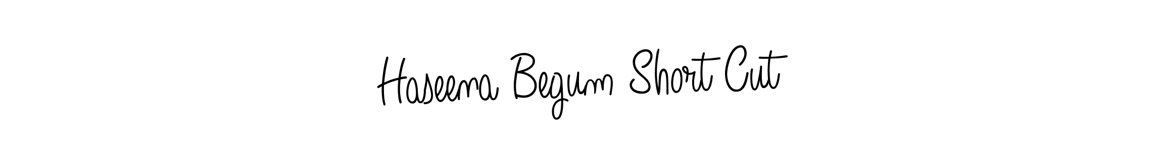 Also we have Haseena Begum Short Cut name is the best signature style. Create professional handwritten signature collection using Angelique-Rose-font-FFP autograph style. Haseena Begum Short Cut signature style 5 images and pictures png