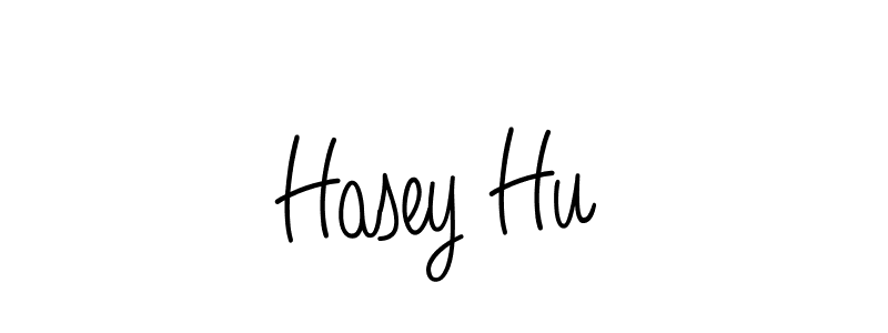 Use a signature maker to create a handwritten signature online. With this signature software, you can design (Angelique-Rose-font-FFP) your own signature for name Hasey Hu. Hasey Hu signature style 5 images and pictures png