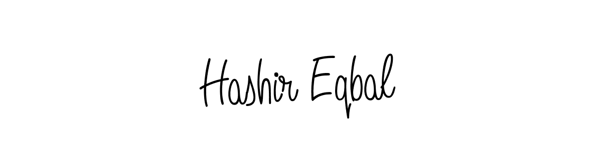 Create a beautiful signature design for name Hashir Eqbal. With this signature (Angelique-Rose-font-FFP) fonts, you can make a handwritten signature for free. Hashir Eqbal signature style 5 images and pictures png