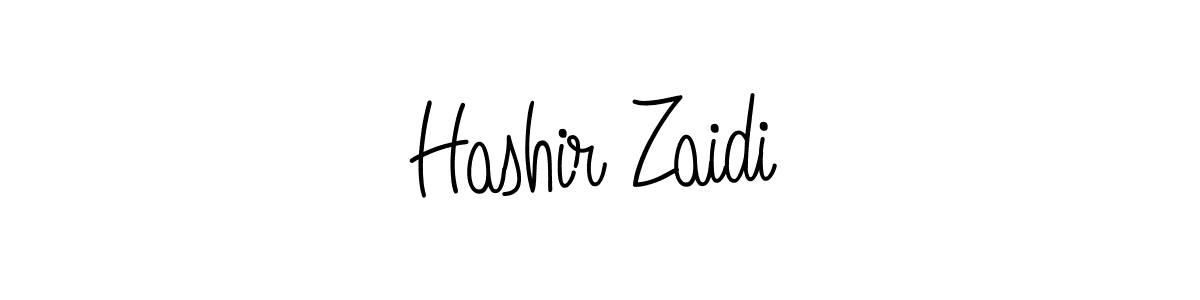 How to make Hashir Zaidi name signature. Use Angelique-Rose-font-FFP style for creating short signs online. This is the latest handwritten sign. Hashir Zaidi signature style 5 images and pictures png