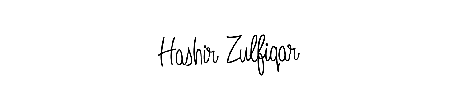 Create a beautiful signature design for name Hashir Zulfiqar. With this signature (Angelique-Rose-font-FFP) fonts, you can make a handwritten signature for free. Hashir Zulfiqar signature style 5 images and pictures png