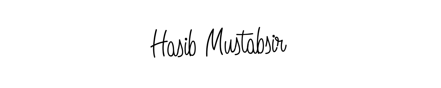 Hasib Mustabsir stylish signature style. Best Handwritten Sign (Angelique-Rose-font-FFP) for my name. Handwritten Signature Collection Ideas for my name Hasib Mustabsir. Hasib Mustabsir signature style 5 images and pictures png