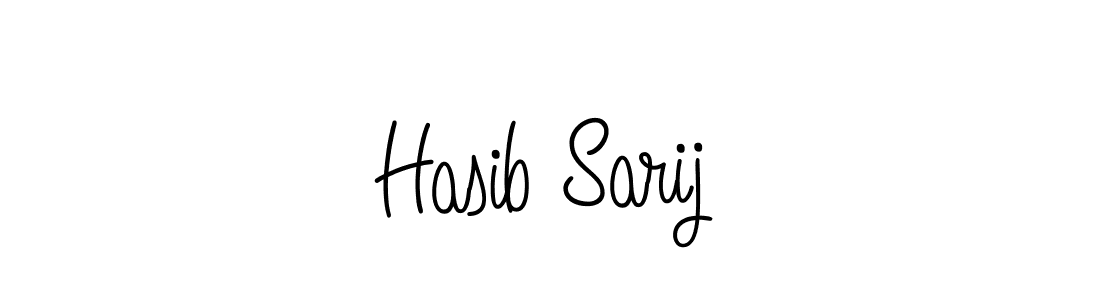 How to make Hasib Sarij signature? Angelique-Rose-font-FFP is a professional autograph style. Create handwritten signature for Hasib Sarij name. Hasib Sarij signature style 5 images and pictures png