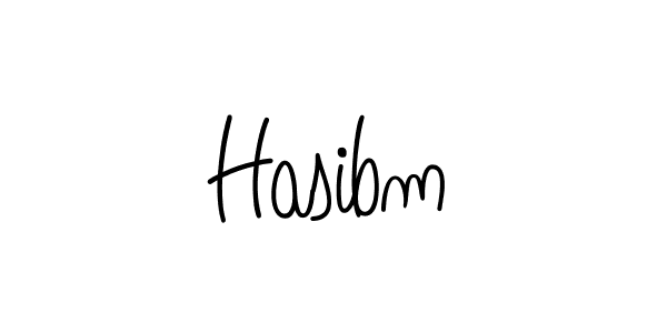 You should practise on your own different ways (Angelique-Rose-font-FFP) to write your name (Hasibm) in signature. don't let someone else do it for you. Hasibm signature style 5 images and pictures png