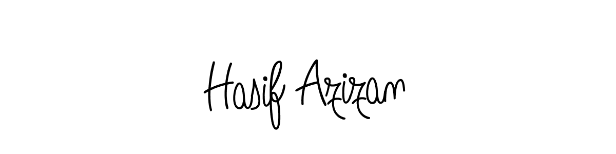 Hasif Azizan stylish signature style. Best Handwritten Sign (Angelique-Rose-font-FFP) for my name. Handwritten Signature Collection Ideas for my name Hasif Azizan. Hasif Azizan signature style 5 images and pictures png