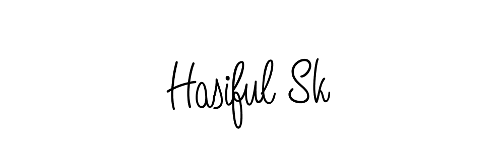 The best way (Angelique-Rose-font-FFP) to make a short signature is to pick only two or three words in your name. The name Hasiful Sk include a total of six letters. For converting this name. Hasiful Sk signature style 5 images and pictures png