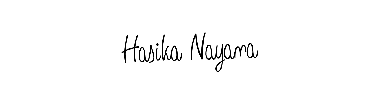 Create a beautiful signature design for name Hasika Nayana. With this signature (Angelique-Rose-font-FFP) fonts, you can make a handwritten signature for free. Hasika Nayana signature style 5 images and pictures png