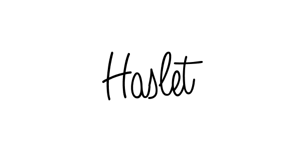 Also we have Haslet name is the best signature style. Create professional handwritten signature collection using Angelique-Rose-font-FFP autograph style. Haslet signature style 5 images and pictures png