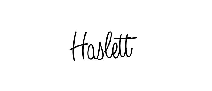 The best way (Angelique-Rose-font-FFP) to make a short signature is to pick only two or three words in your name. The name Haslett include a total of six letters. For converting this name. Haslett signature style 5 images and pictures png