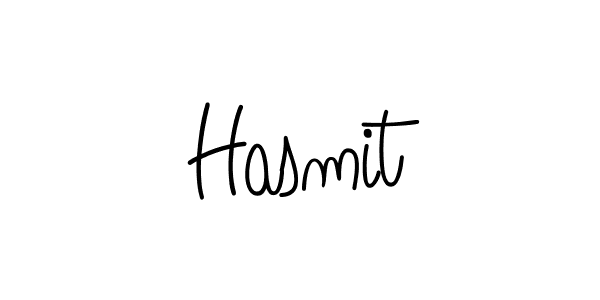 Design your own signature with our free online signature maker. With this signature software, you can create a handwritten (Angelique-Rose-font-FFP) signature for name Hasmit. Hasmit signature style 5 images and pictures png