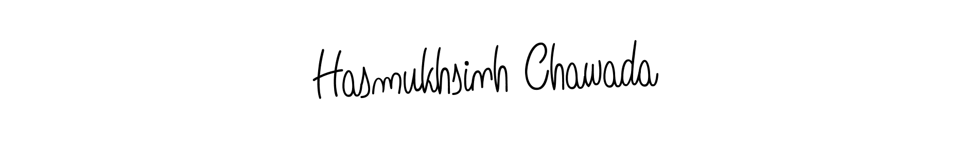 Make a beautiful signature design for name Hasmukhsinh Chawada. With this signature (Angelique-Rose-font-FFP) style, you can create a handwritten signature for free. Hasmukhsinh Chawada signature style 5 images and pictures png