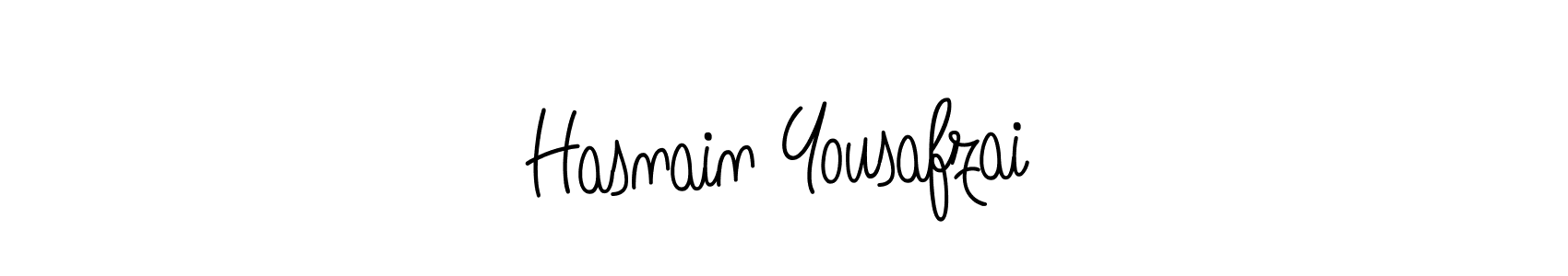 How to make Hasnain Yousafzai name signature. Use Angelique-Rose-font-FFP style for creating short signs online. This is the latest handwritten sign. Hasnain Yousafzai signature style 5 images and pictures png