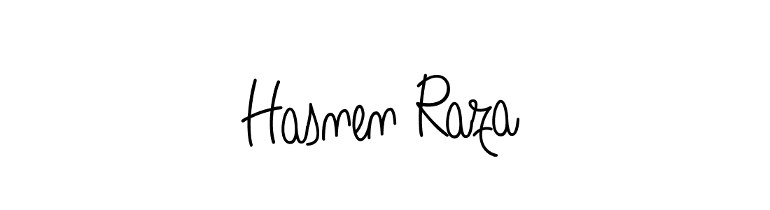 Create a beautiful signature design for name Hasnen Raza. With this signature (Angelique-Rose-font-FFP) fonts, you can make a handwritten signature for free. Hasnen Raza signature style 5 images and pictures png