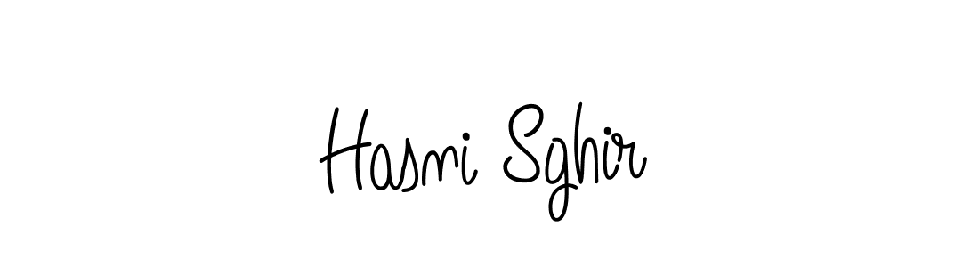 Design your own signature with our free online signature maker. With this signature software, you can create a handwritten (Angelique-Rose-font-FFP) signature for name Hasni Sghir. Hasni Sghir signature style 5 images and pictures png