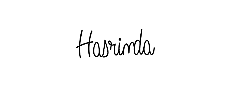 Use a signature maker to create a handwritten signature online. With this signature software, you can design (Angelique-Rose-font-FFP) your own signature for name Hasrinda. Hasrinda signature style 5 images and pictures png