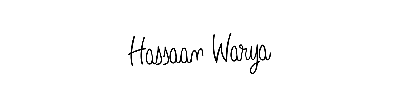 Hassaan Warya stylish signature style. Best Handwritten Sign (Angelique-Rose-font-FFP) for my name. Handwritten Signature Collection Ideas for my name Hassaan Warya. Hassaan Warya signature style 5 images and pictures png