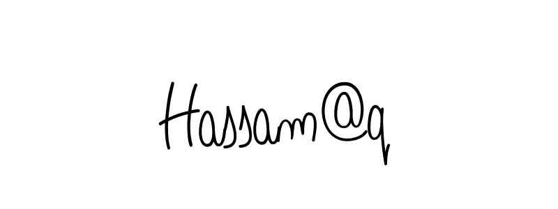 Also we have Hassam@q name is the best signature style. Create professional handwritten signature collection using Angelique-Rose-font-FFP autograph style. Hassam@q signature style 5 images and pictures png