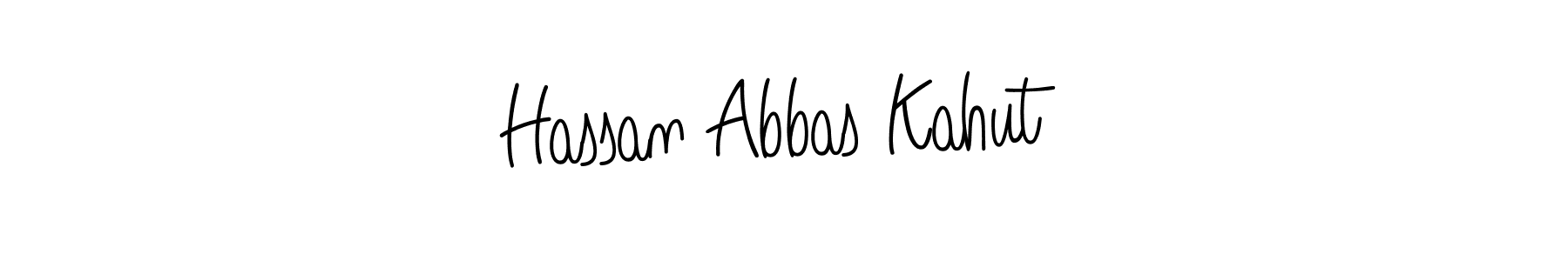 Hassan Abbas Kahut stylish signature style. Best Handwritten Sign (Angelique-Rose-font-FFP) for my name. Handwritten Signature Collection Ideas for my name Hassan Abbas Kahut. Hassan Abbas Kahut signature style 5 images and pictures png