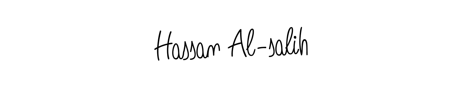 The best way (Angelique-Rose-font-FFP) to make a short signature is to pick only two or three words in your name. The name Hassan Al-salih include a total of six letters. For converting this name. Hassan Al-salih signature style 5 images and pictures png