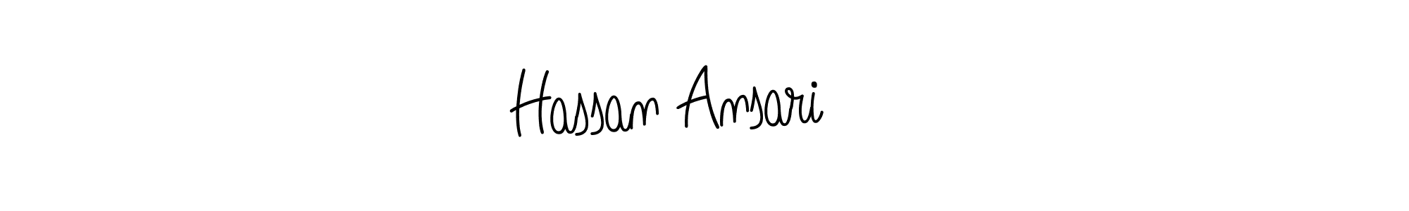 You should practise on your own different ways (Angelique-Rose-font-FFP) to write your name (Hassan Ansari ♥️) in signature. don't let someone else do it for you. Hassan Ansari ♥️ signature style 5 images and pictures png