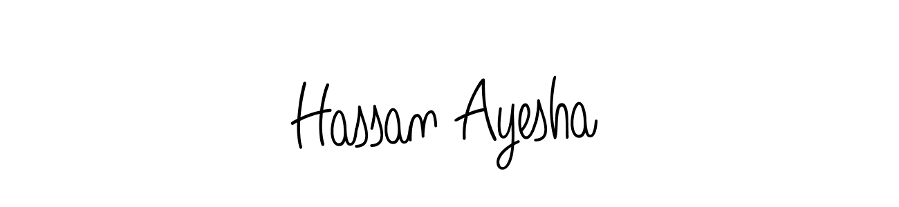 Also You can easily find your signature by using the search form. We will create Hassan Ayesha name handwritten signature images for you free of cost using Angelique-Rose-font-FFP sign style. Hassan Ayesha signature style 5 images and pictures png