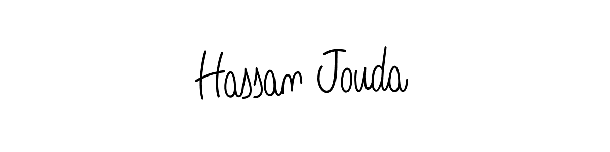 How to make Hassan Jouda signature? Angelique-Rose-font-FFP is a professional autograph style. Create handwritten signature for Hassan Jouda name. Hassan Jouda signature style 5 images and pictures png