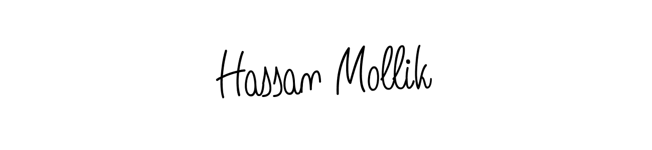Create a beautiful signature design for name Hassan Mollik. With this signature (Angelique-Rose-font-FFP) fonts, you can make a handwritten signature for free. Hassan Mollik signature style 5 images and pictures png