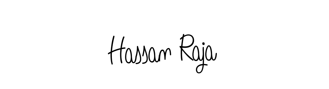 Make a beautiful signature design for name Hassan Raja. With this signature (Angelique-Rose-font-FFP) style, you can create a handwritten signature for free. Hassan Raja signature style 5 images and pictures png