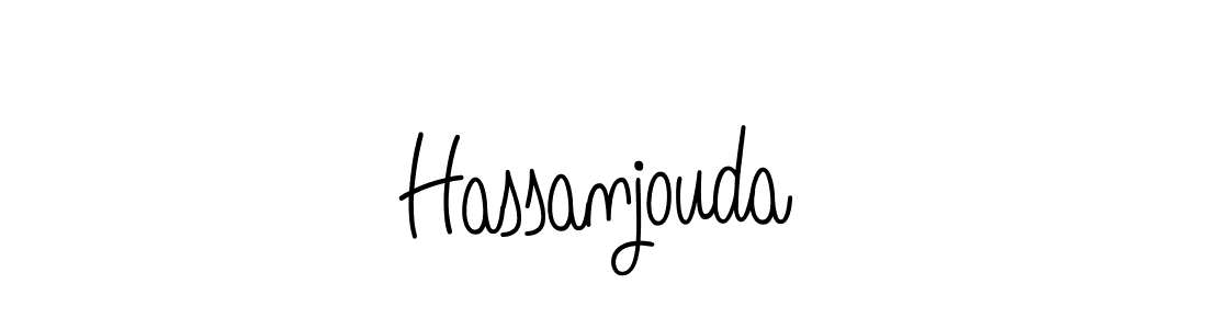 The best way (Angelique-Rose-font-FFP) to make a short signature is to pick only two or three words in your name. The name Hassanjouda include a total of six letters. For converting this name. Hassanjouda signature style 5 images and pictures png