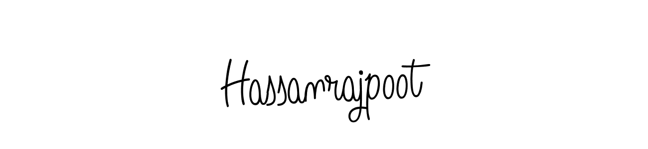 Use a signature maker to create a handwritten signature online. With this signature software, you can design (Angelique-Rose-font-FFP) your own signature for name Hassanrajpoot. Hassanrajpoot signature style 5 images and pictures png