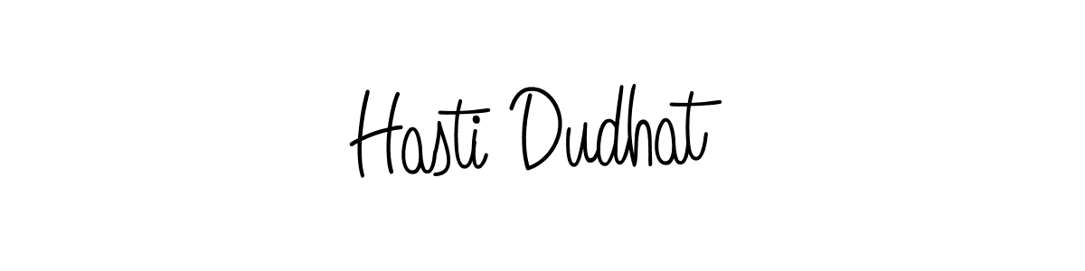 You should practise on your own different ways (Angelique-Rose-font-FFP) to write your name (Hasti Dudhat) in signature. don't let someone else do it for you. Hasti Dudhat signature style 5 images and pictures png