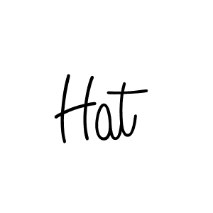 How to make Hat name signature. Use Angelique-Rose-font-FFP style for creating short signs online. This is the latest handwritten sign. Hat signature style 5 images and pictures png