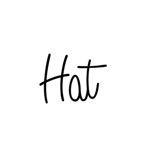 Use a signature maker to create a handwritten signature online. With this signature software, you can design (Angelique-Rose-font-FFP) your own signature for name Hat. Hat signature style 5 images and pictures png